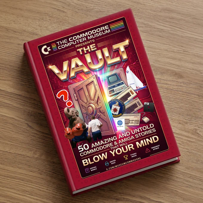 The Vault Vol.1 Commodore Computer Museum's first book, 50 Commodore Stories from the Vault.