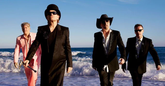 A photo of the band U2